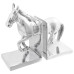 Suporturi Pentru Cărți  2 Buc Argintiu 11X14X25 Cm Aluminiu Cal