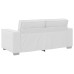 Canapă Loveseat  Alb 140 Cm Din Piele Sintetică