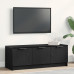 Cabaret Tv Negru Stejar 102X35X36,5 Cm Lemn Structurat