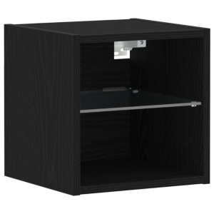 Cabinet Pentru Tv Led Stejar Negru 30X28,5X30 Cm Lemn Tehnologic