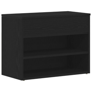 Bancă De Hol  Negru Stejar 60X30X45 Cm Lemn Prelucrat