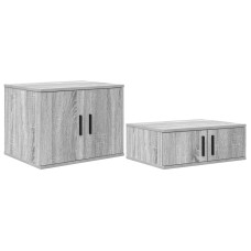 Cabinet De Depozitare  Gri Sonoma 127X41X40 Cm Lemn Compozit