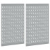Plăci De Fixare 2 Buc Cu 8 Accesorii Gri 50X80 Cm Oțel