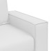 Canapă Loveseat  Alb 140 Cm Din Piele Sintetică