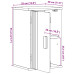 Cabinet De Baie  35X30X55 Cm Lemn Masiv De Pin