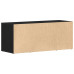 Bufet Tv Stejar Negru 100X35X40 Cm Lemn Prelucrat