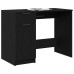 Birou  Negru Din Stejar - 100X50X75 Cm - Fabricat Din Lemn Prelucrat
