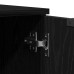 Cabaret Tv Negru Stejar 102X35X36,5 Cm Lemn Structurat