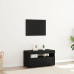Bufet Tv  Cu Lumini Led, Stejar Negru, 75X35X40 Cm, Lemn Prelucrat
