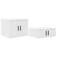 Cabinet De Depozitare  Alb 103X41X40 Cm Din Lemn Masiv