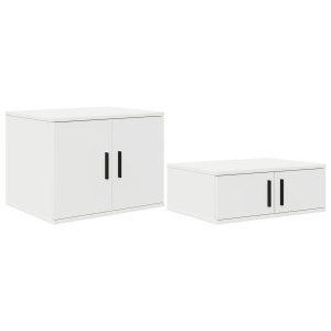 Cabinet De Depozitare  Alb 103X41X40 Cm Din Lemn Masiv