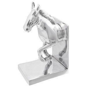Suporturi Pentru Cărți  2 Buc Argintiu 11X14X25 Cm Aluminiu Cal