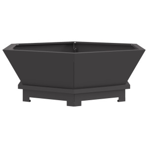 Ardaxl Foc Hexagonal Negru 75X75X28 Cm Oțel