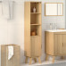 Cabinet De Baie  Maro 35X30X159 Cm Din Lemn De Pin Masiv