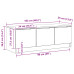 Cabaret Tv Negru Stejar 102X35X36,5 Cm Lemn Structurat