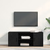 Bufet Tv Stejar Negru 100X35X40 Cm Lemn Prelucrat