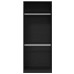 Dulap  Negru Stejar 80X50X200 Cm Din Lemn Prelucrat