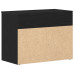 Bancă De Hol  Negru Stejar 60X30X45 Cm Lemn Prelucrat