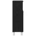 Cabinet De Baie  Negru Stejar 30X30X95 Cm, Din Lemn Prelucrat