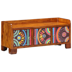 Banca De Pantofi  90X35X40 Cm Din Lemn Solid De Acacia