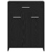 Cabinet De Baie  Negru Stejar 60X33X80 Cm Din Lemn Compus