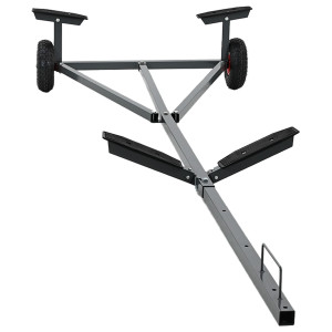 Remorca Pentru Bărci  212-302 Cm - Lungime Ajustabilă, 160 Kg, Din Oțel