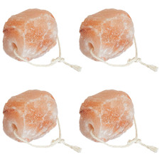 Blocuri De Sare 4 Buc Cu Corde Pentru Animale 10 Kg Roz
