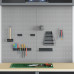 Plăci De Fixare 2 Buc Cu 8 Accesorii Gri 50X80 Cm Oțel