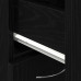Cabinet De Baie  Negru Cu Aspect De Stejar 25X25X170 Cm Din Lemn Compus