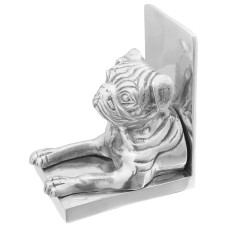 Suporturi Pentru Cărți  2 Buc Argintiu 12X15X18 Cm Aluminiu Câine