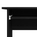 Birou  Negru Stejar 120X140X75 Cm Din Lemn