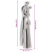 Sculptură Argintie 10X16X49 Cm Din Aluminiu