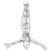 Sculptură Argintie 22X8X25 Cm Aluminiu Omul Căzător