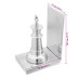 Suporturi Pentru Cărți 2 Buc Argintiu 11X12X19,5 Cm Aluminiu Șah