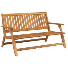 Bancă De Grădină  122,5X77X74 Cm Din Lemn Masiv De Acacia