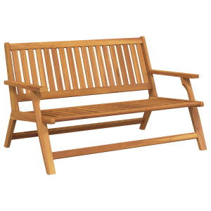 Bancă De Grădină  122,5X77X74 Cm Din Lemn Masiv De Acacia