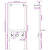 Accesorii Pentru Baie Albastru Metal, Plastic 50 X 17.5 X 136 Cm