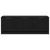 Cabaret Tv Negru Stejar 102X35X36,5 Cm Lemn Structurat