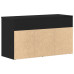 Bancă De Hol  Negru Stejar 60X30X45 Cm Lemn Compozit