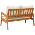 Bancă De Grădină Cu Perne 115X65X71 Cm Lemn Solid De Acacia