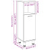 Cabinet De Baie  Negru Stejar 30X30X95 Cm, Din Lemn Prelucrat