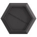 Ardaxl Foc Hexagonal Negru 75X75X28 Cm Oțel