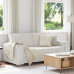 Canapă Loveseat  Alb 140 Cm Din Piele Sintetică