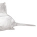 Pește-Sabie De Perete  Argintiu 91X8X26 Cm Din Aluminiu