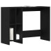 Birou  Negru Stejar 102,5X35X75 Cm Din Lemn Ingineresc