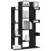 Bibliotecă  Neagră Din Stejar 86X25,5X140 Cm Din Lemn Prelucrat