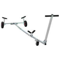 Remorcă Pentru Bărci  Cu 3 Roți, Pliată Și Ajustabilă, 160 Kg, Din Oțel
