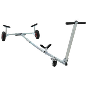 Remorcă Pentru Bărci  Cu 3 Roți, Pliată Și Ajustabilă, 160 Kg, Din Oțel