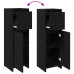 Cabinet De Baie  Negru Stejar 30X30X95 Cm Lemn Prelucrat