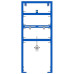 Accesorii Baie  Albastru Oțel 50 X 17.5 X 139 Cm Cadru Chiuvetă